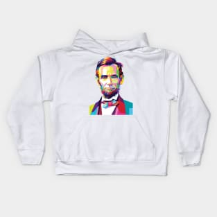 Abraham lincoln in Pop Art Kids Hoodie